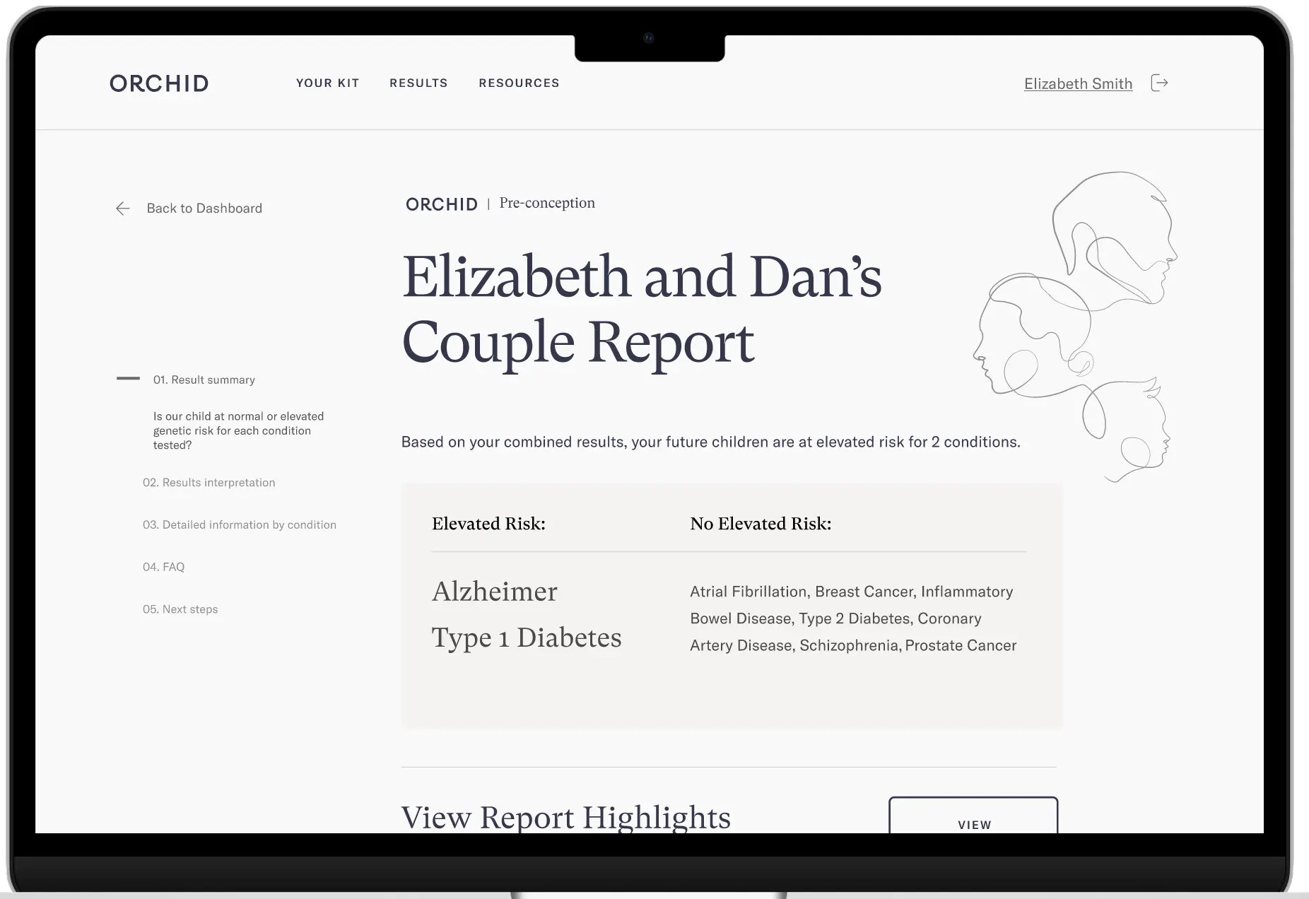 Combined Couple Report Sample 1